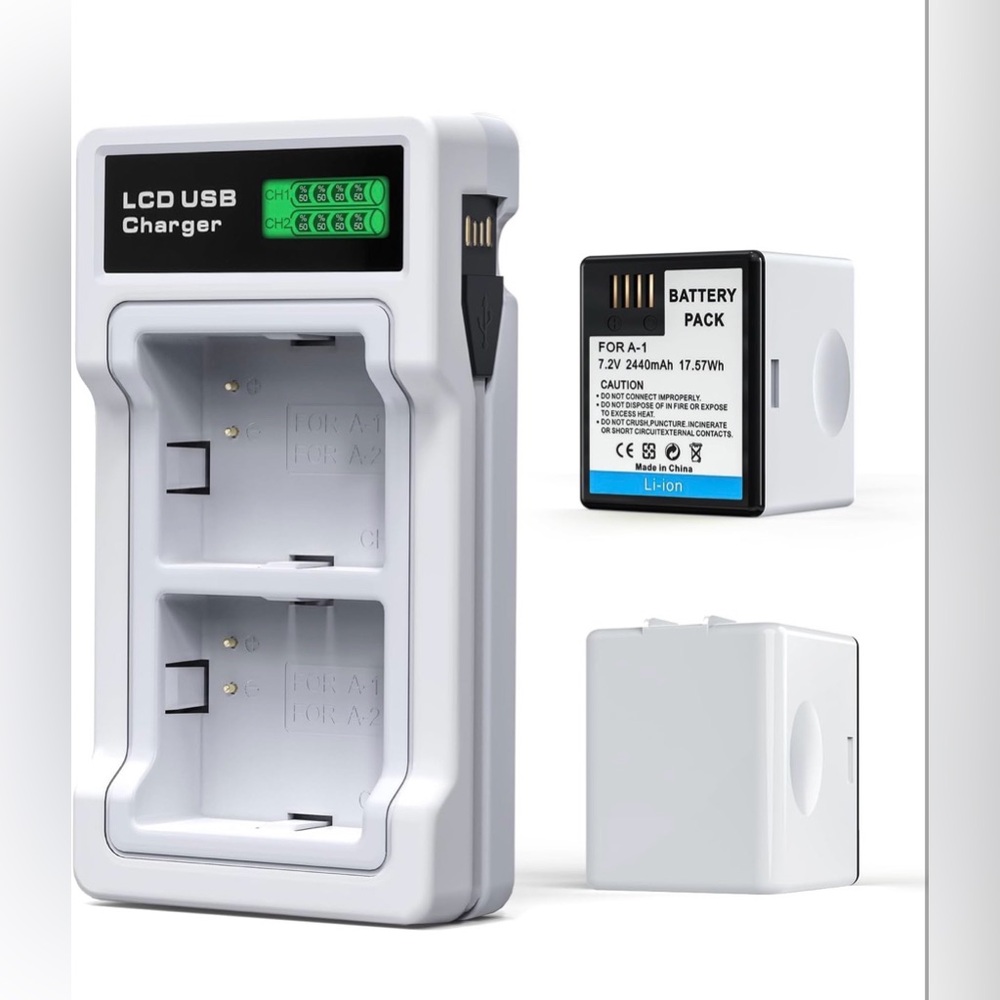 2 Pack Arlo Pro/Pro 2 Battery Replacement Kit w/ LCD Charger Indoor/Outdoor Use